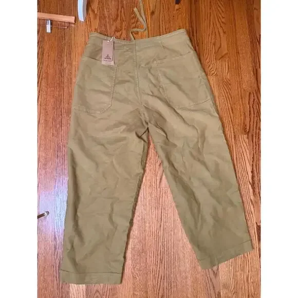 NWT! prAna Women’s Drawstring Khaki Pants Size L - Picture 3 of 4